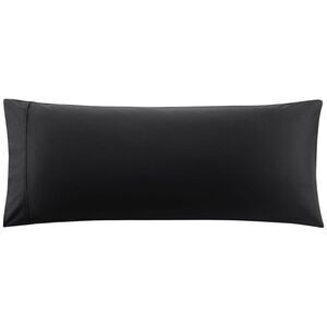 Cotton Body Pillowcase 20x55 Bolster Pillow Cover with Envelope Black